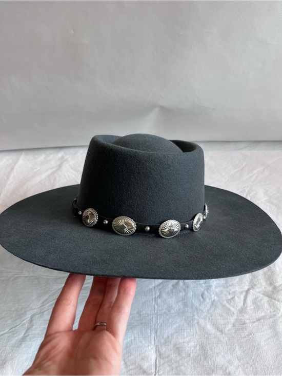 Shyanne Black Wool Western Hat Silver Concho main image 7